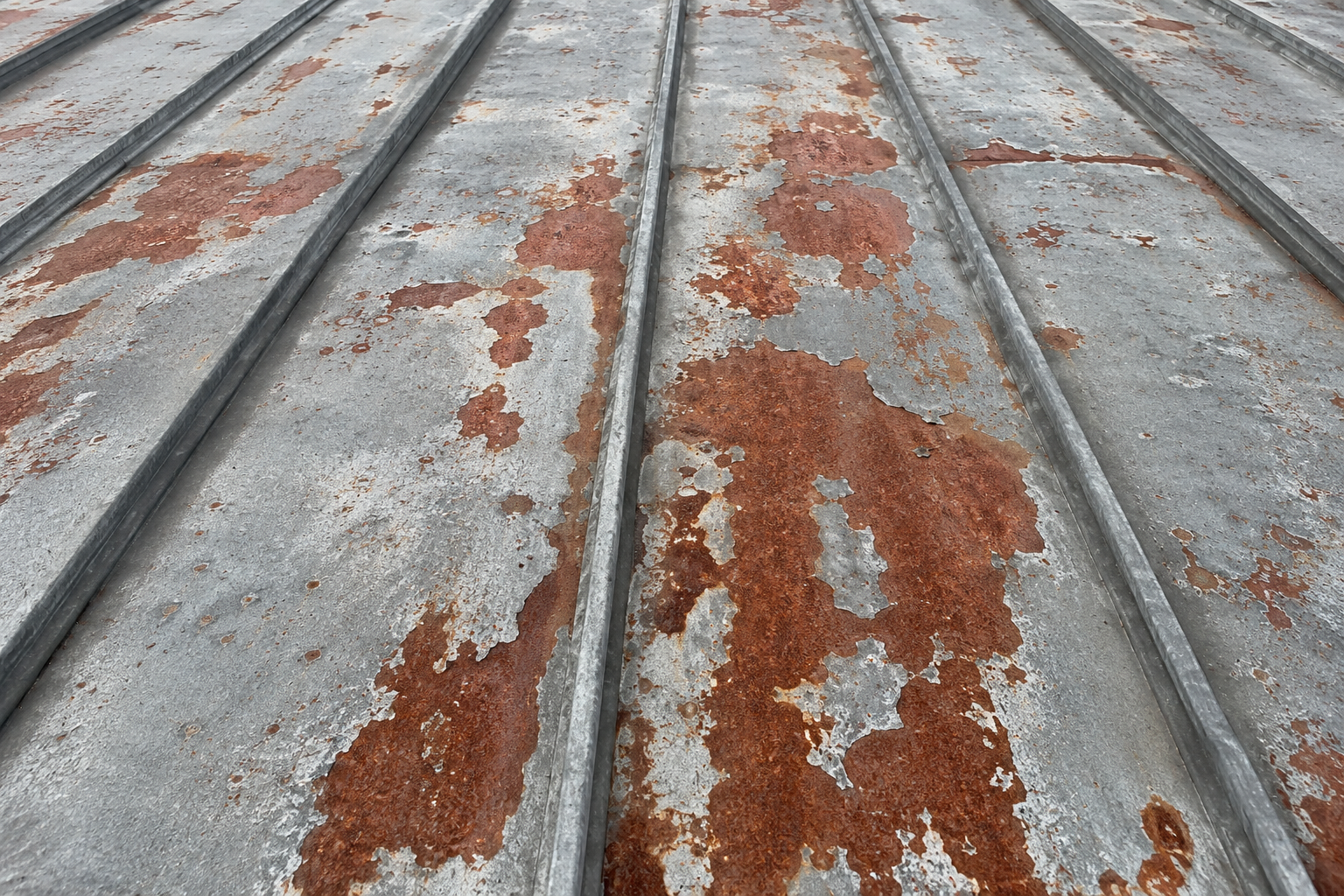 Renovácia pozinkovanej plechovej strechy Renovácia pozinkovanej plechovej strechy
